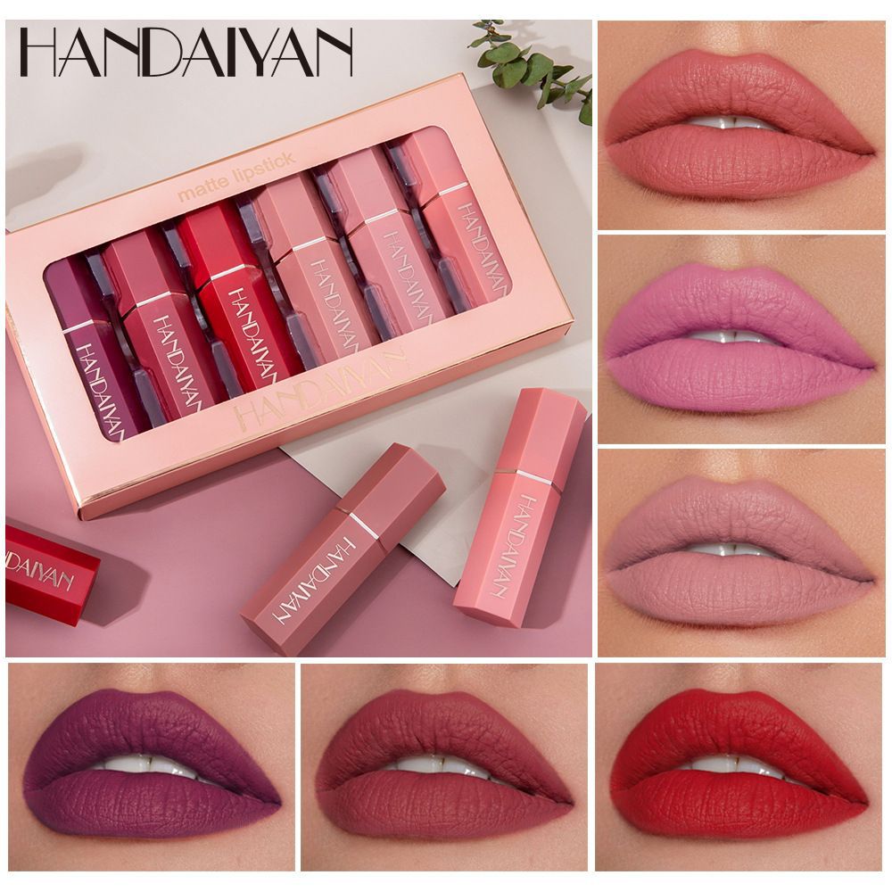 Set De Labiales Matte Lipstick X6