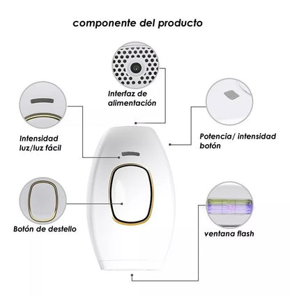 Maquina Depiladora Laser Eliminador Vello Facial Corporal