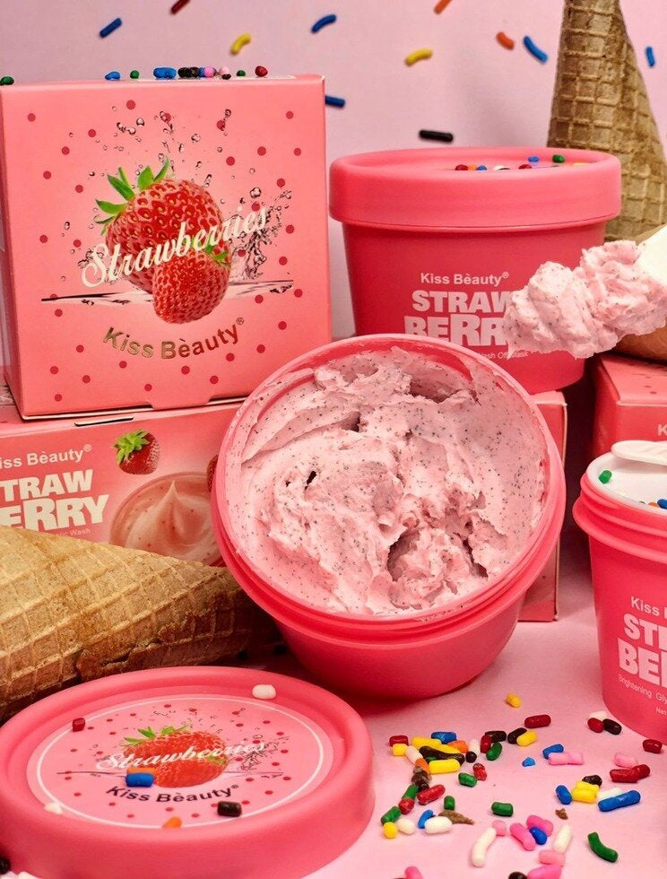 Mascarilla Helado Strawberry - Kiss Beauty