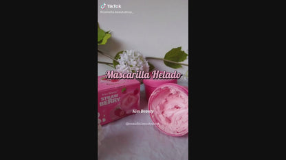 Mascarilla Helado Strawberry - Kiss Beauty